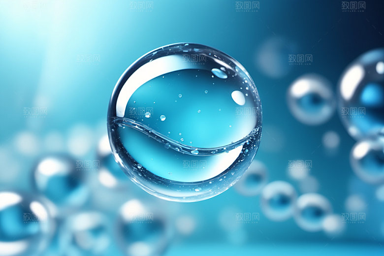 医美细胞泡泡分子模型