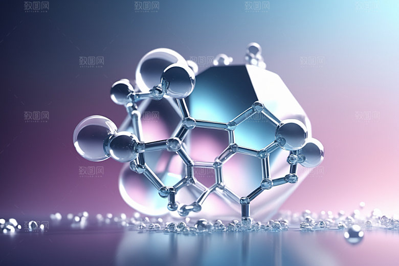 医美细胞透明3D模型
