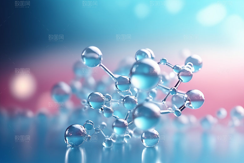 医美细胞透明分子模型