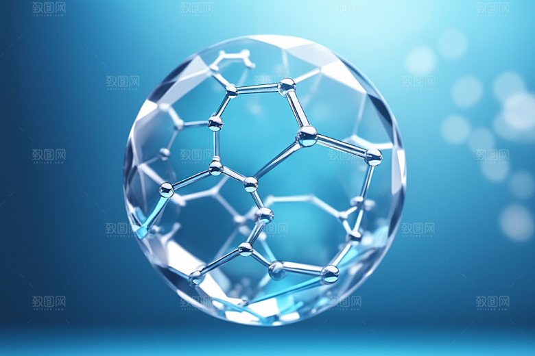 医美细胞抽象分子模型