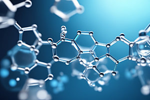 医美细胞抽象分子模型