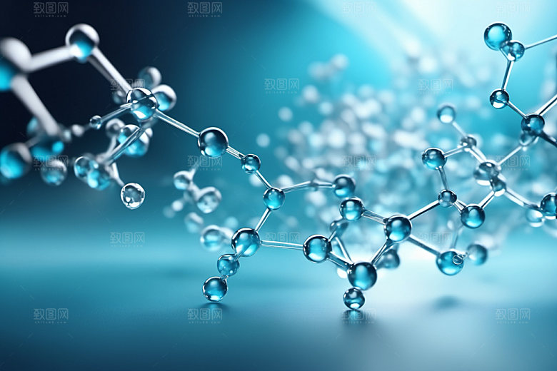 医美细胞抽象分子模型