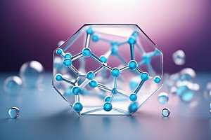 医美细胞透明分子模型