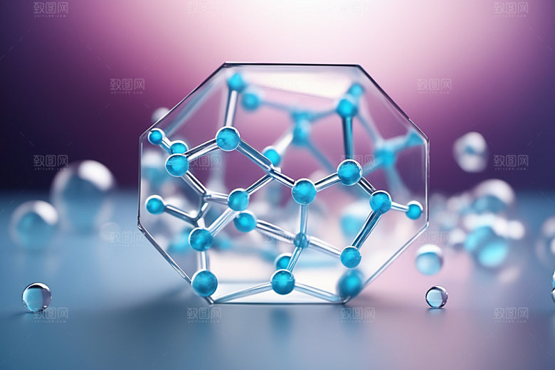 医美细胞透明分子模型