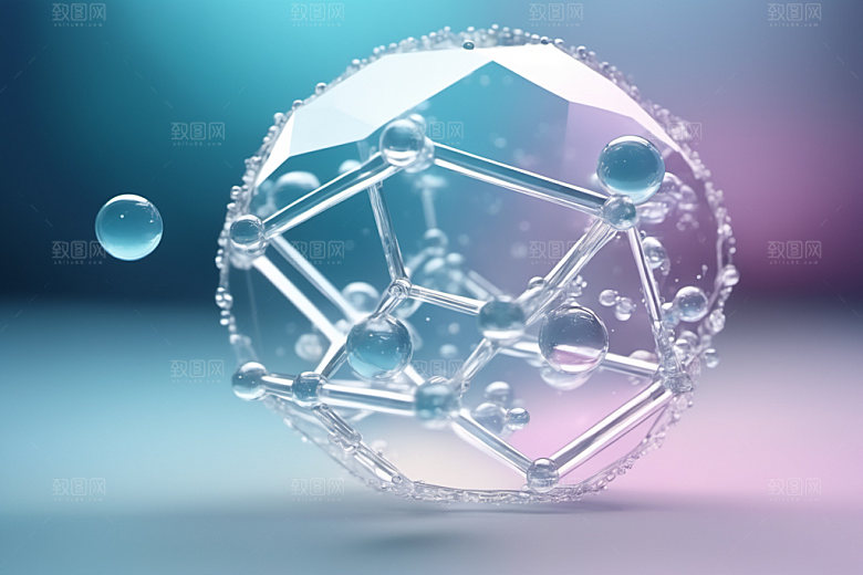 医美细胞透明分子模型