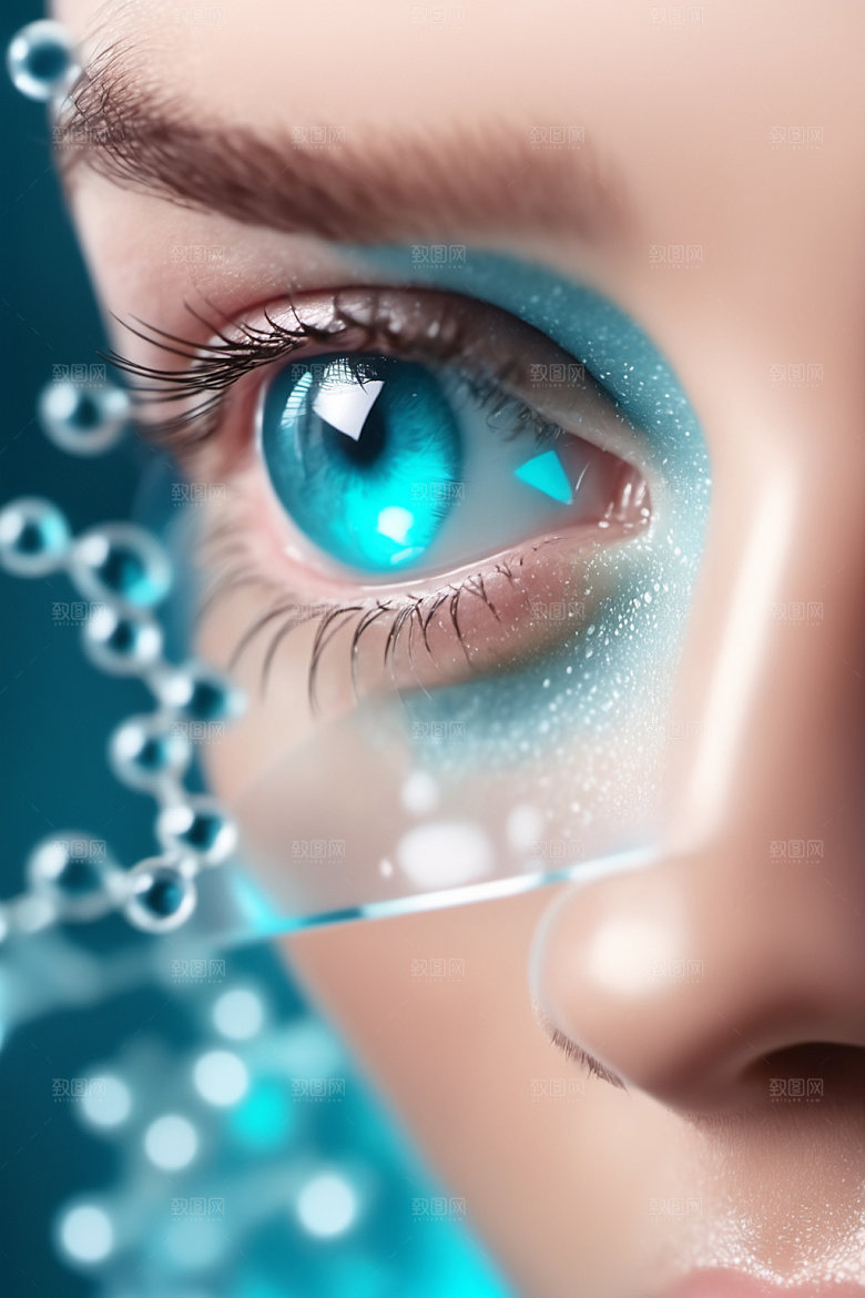 医美细胞3D抽象模型