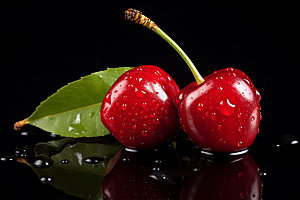樱桃美食水果摄影图