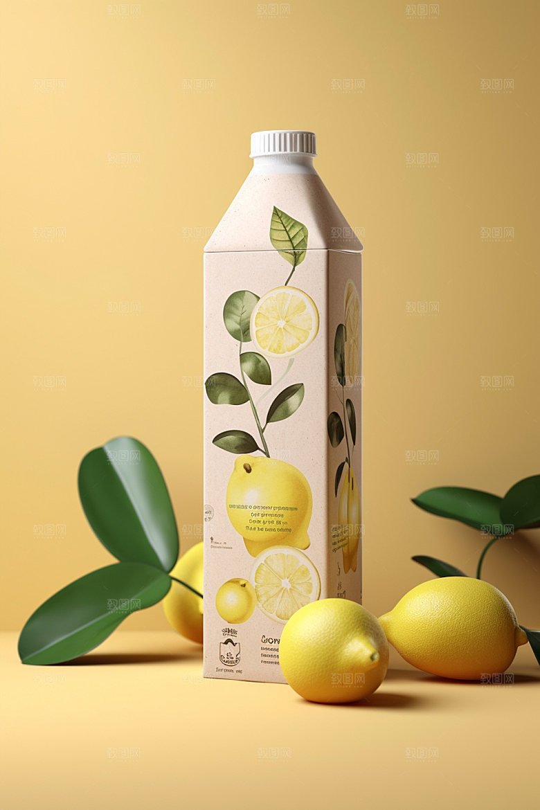 饮料瓶时尚包装设计模型