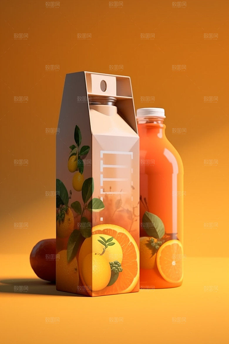 饮料瓶时尚简约模型