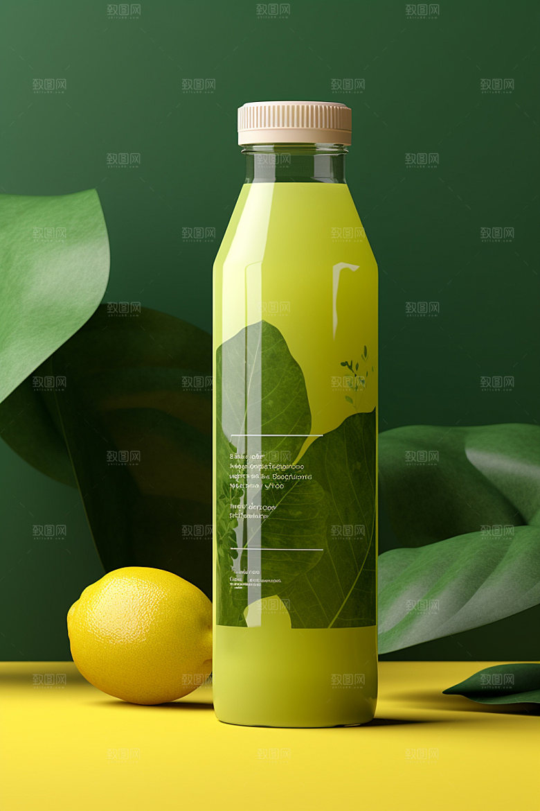 饮料瓶时尚果汁模型
