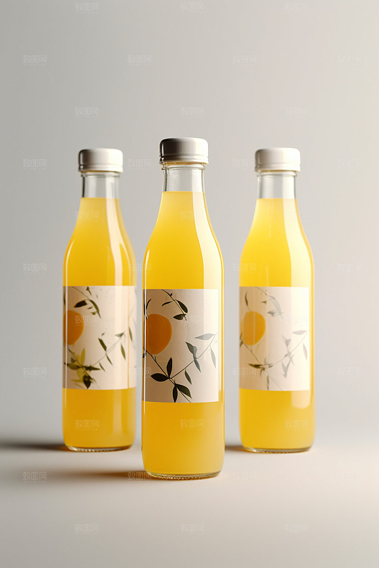 饮料瓶立体包装设计模型