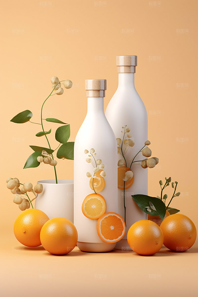 饮料瓶时尚果汁模型