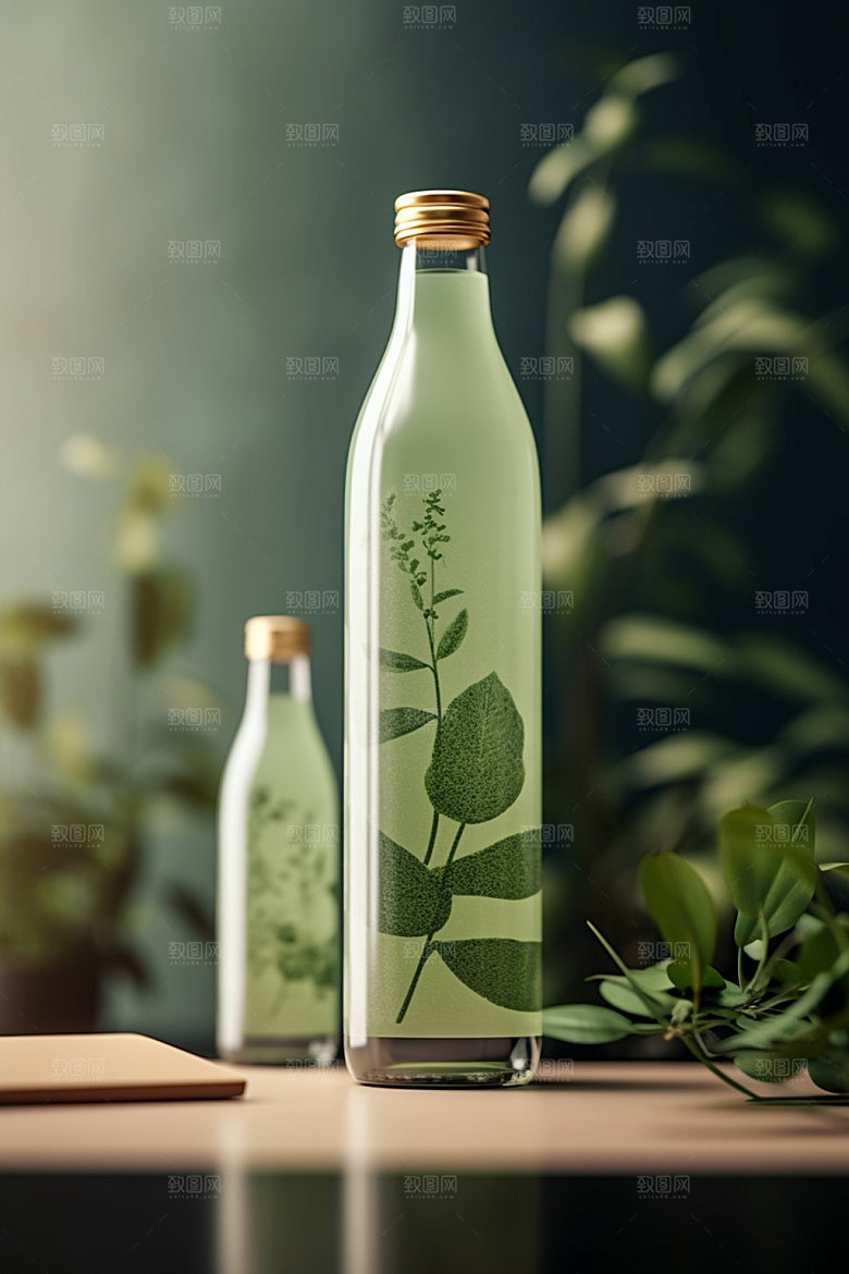 饮料瓶现代包装设计模型