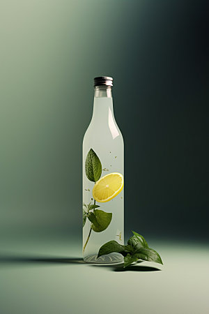 饮料瓶果汁包装设计模型
