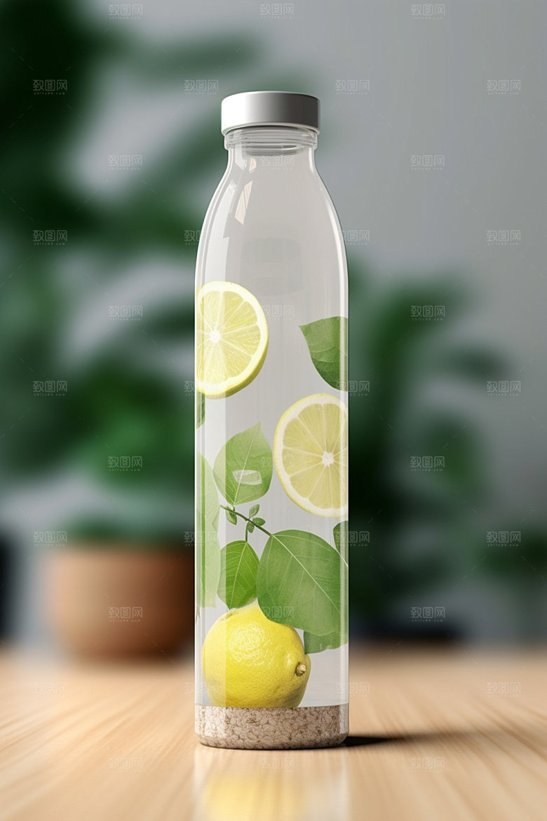 饮料瓶简约时尚模型