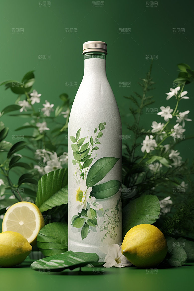 饮料瓶简约时尚模型