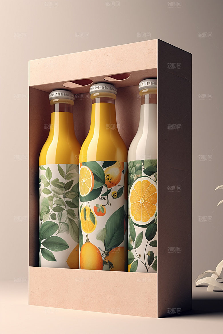 饮料瓶现代时尚模型