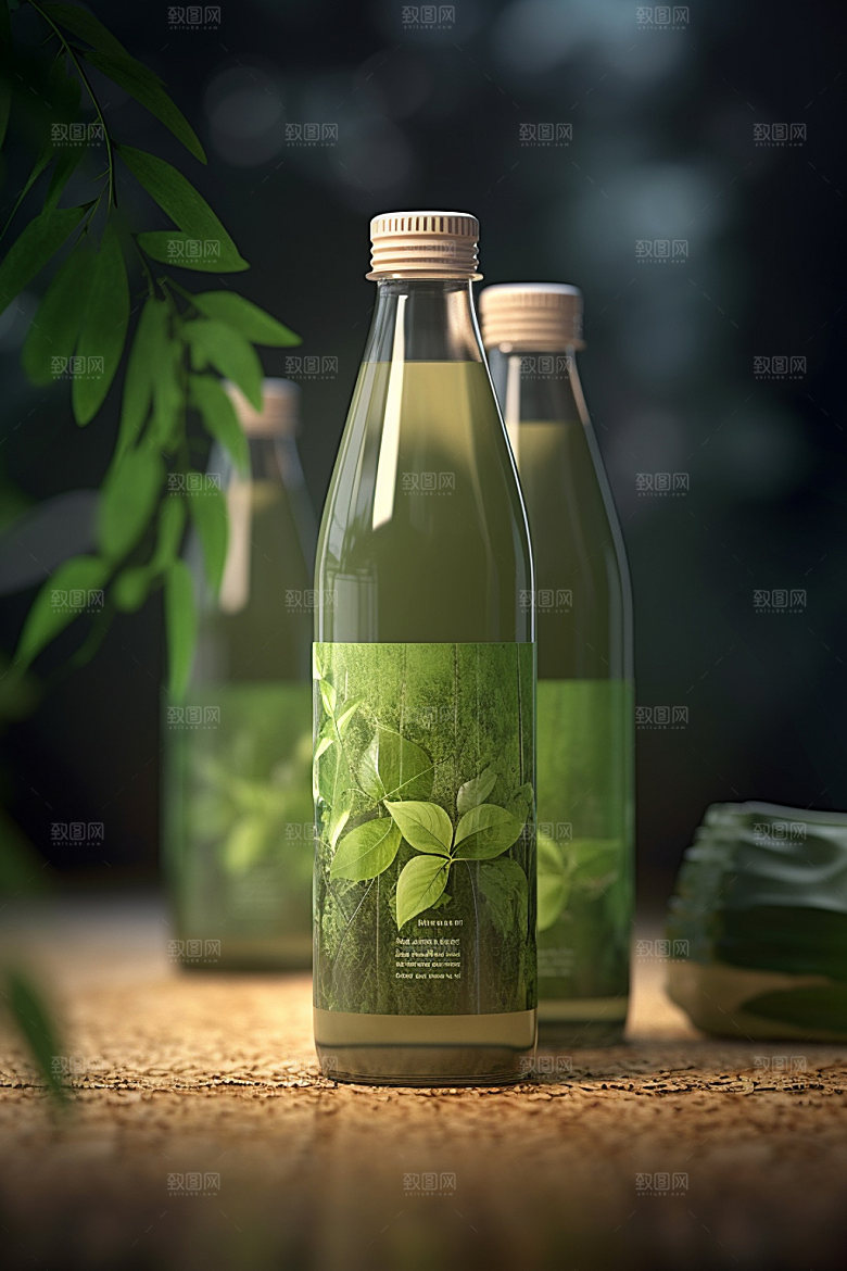 饮料瓶简约包装设计模型