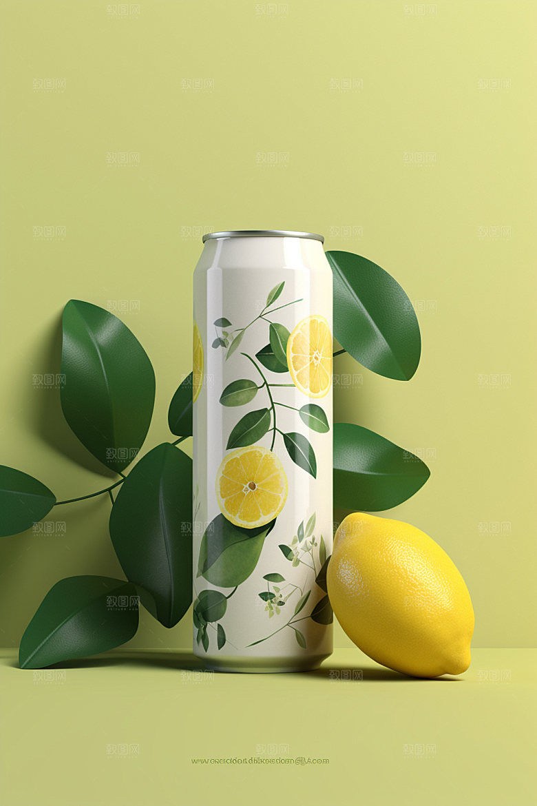 饮料瓶清新包装设计模型