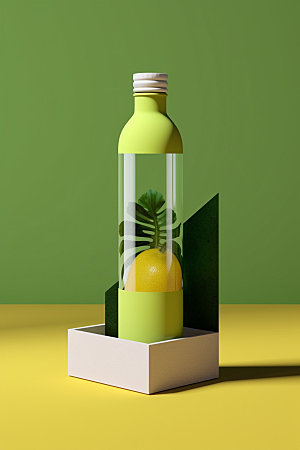饮料瓶简约3D模型