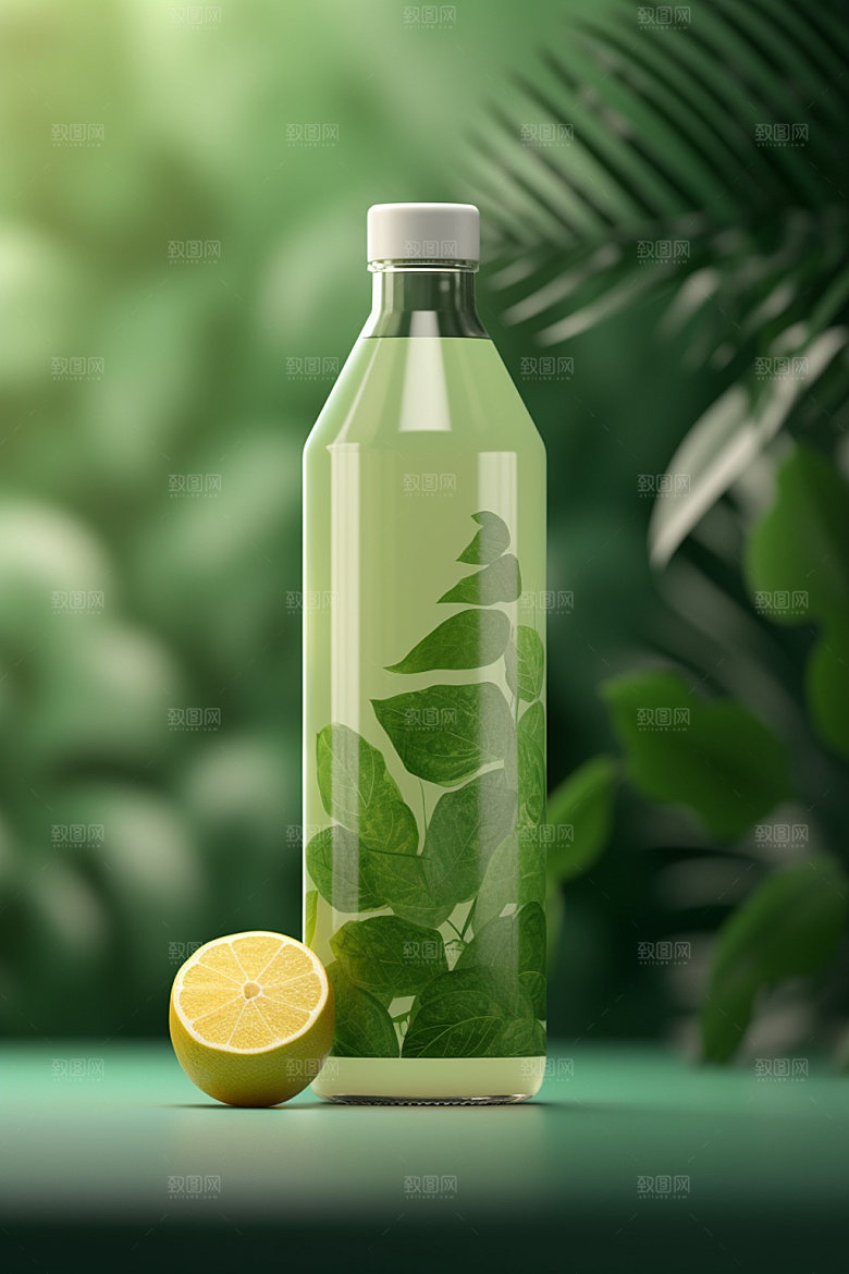 饮料瓶时尚果汁模型
