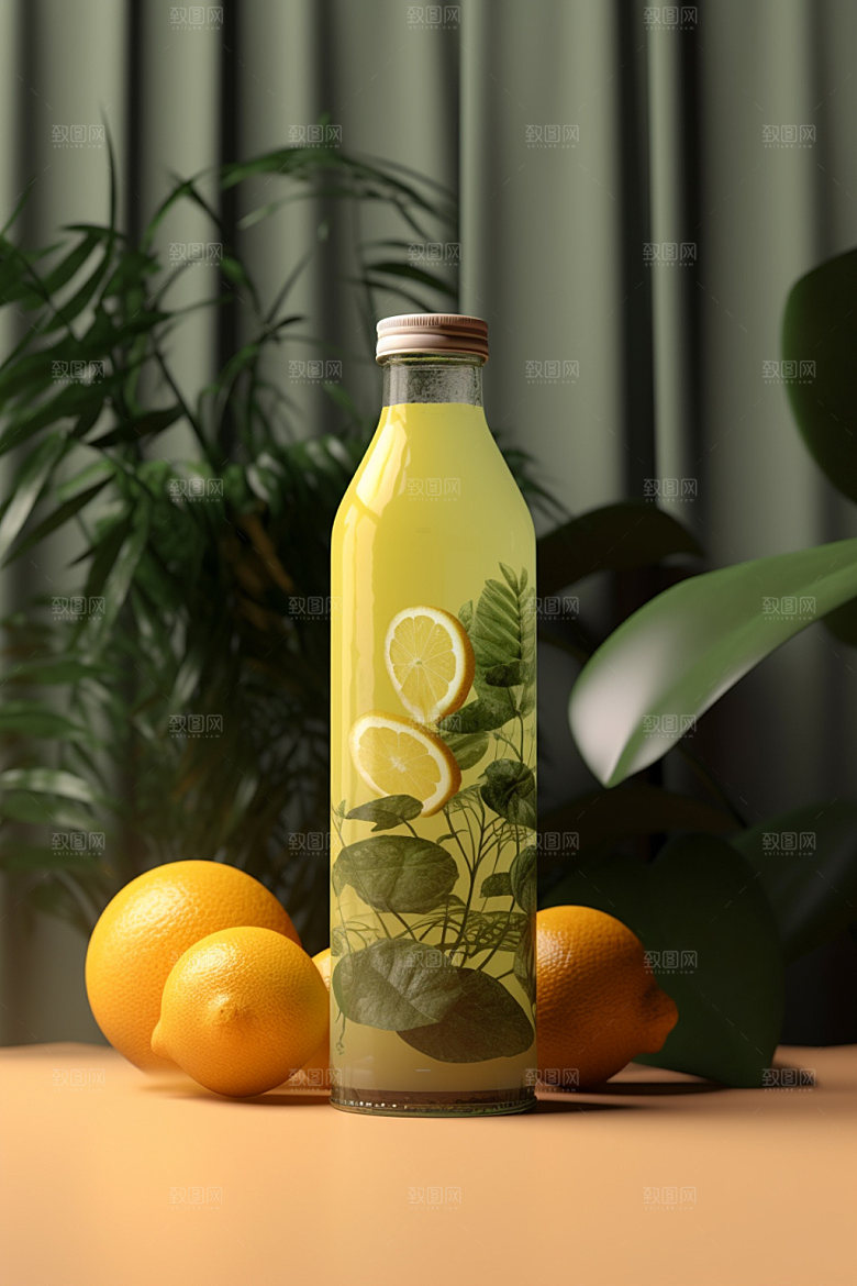 饮料瓶果汁3D模型
