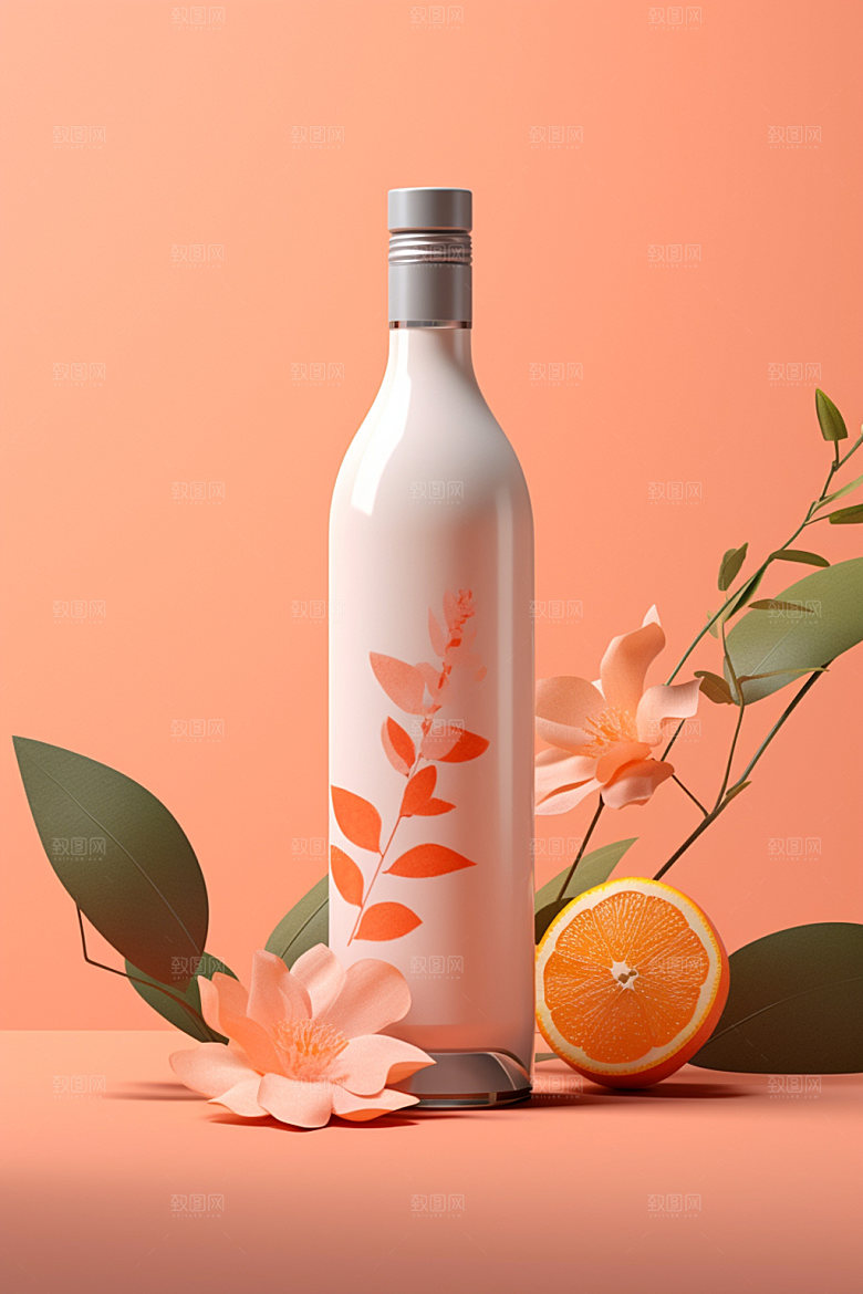 饮料瓶果汁现代模型