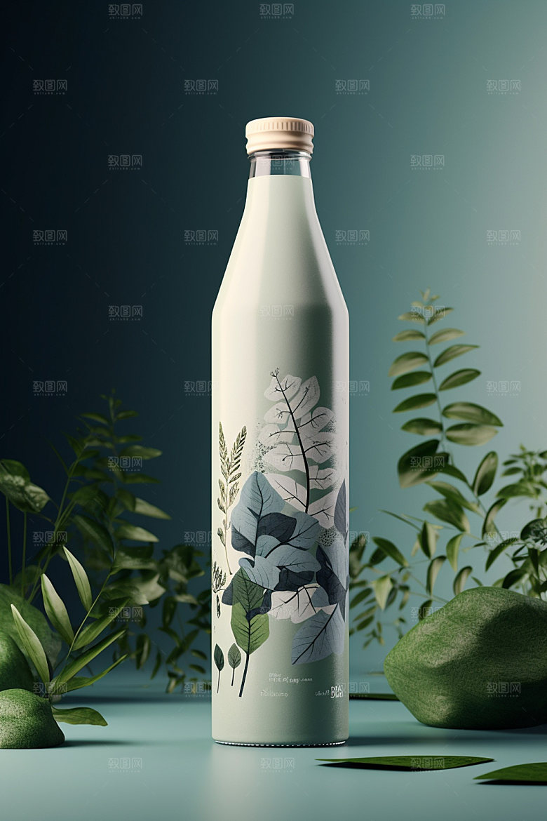 饮料瓶包装设计果汁模型