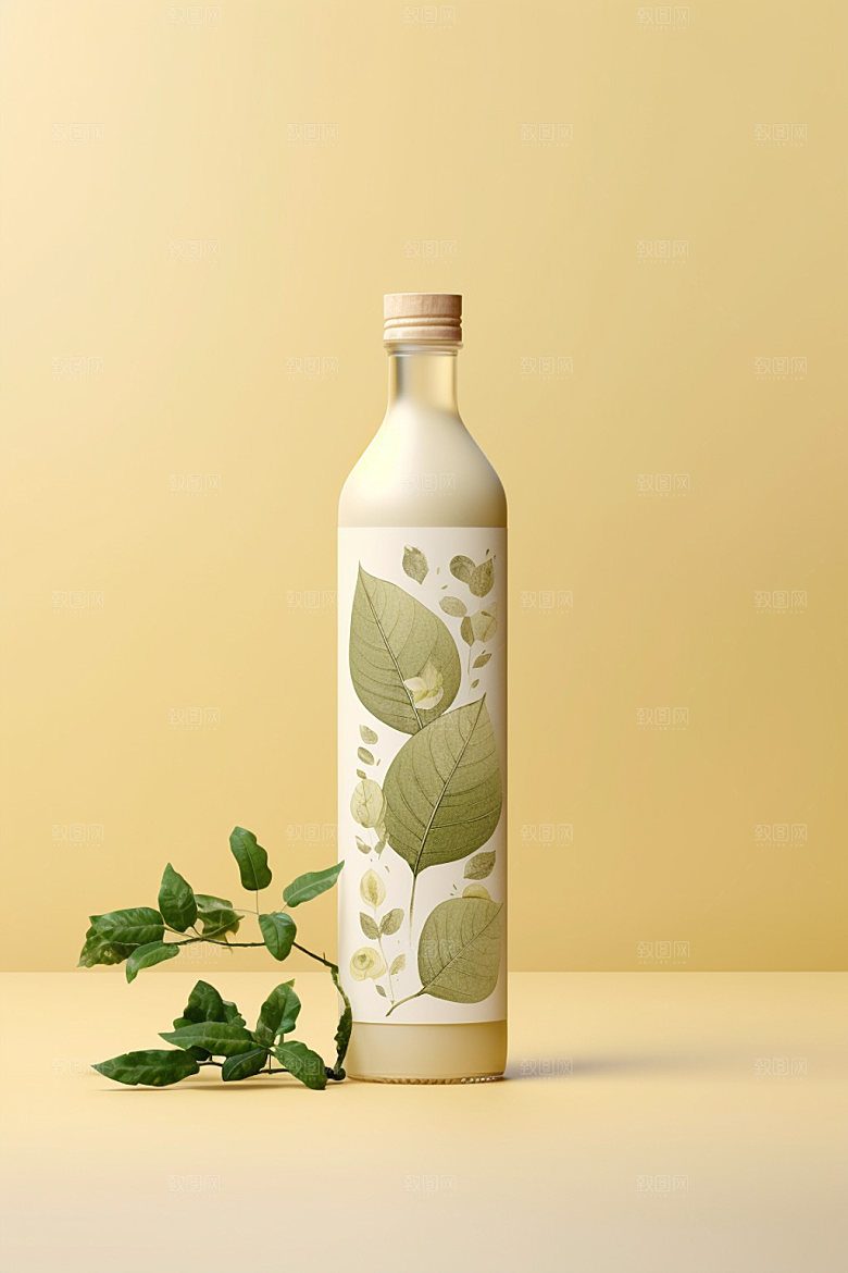 饮料瓶简约果汁模型
