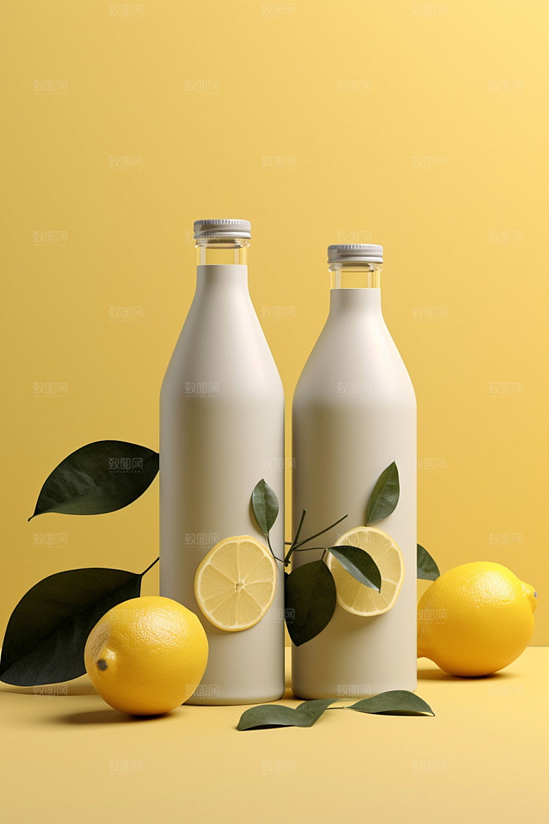 饮料瓶时尚包装设计模型