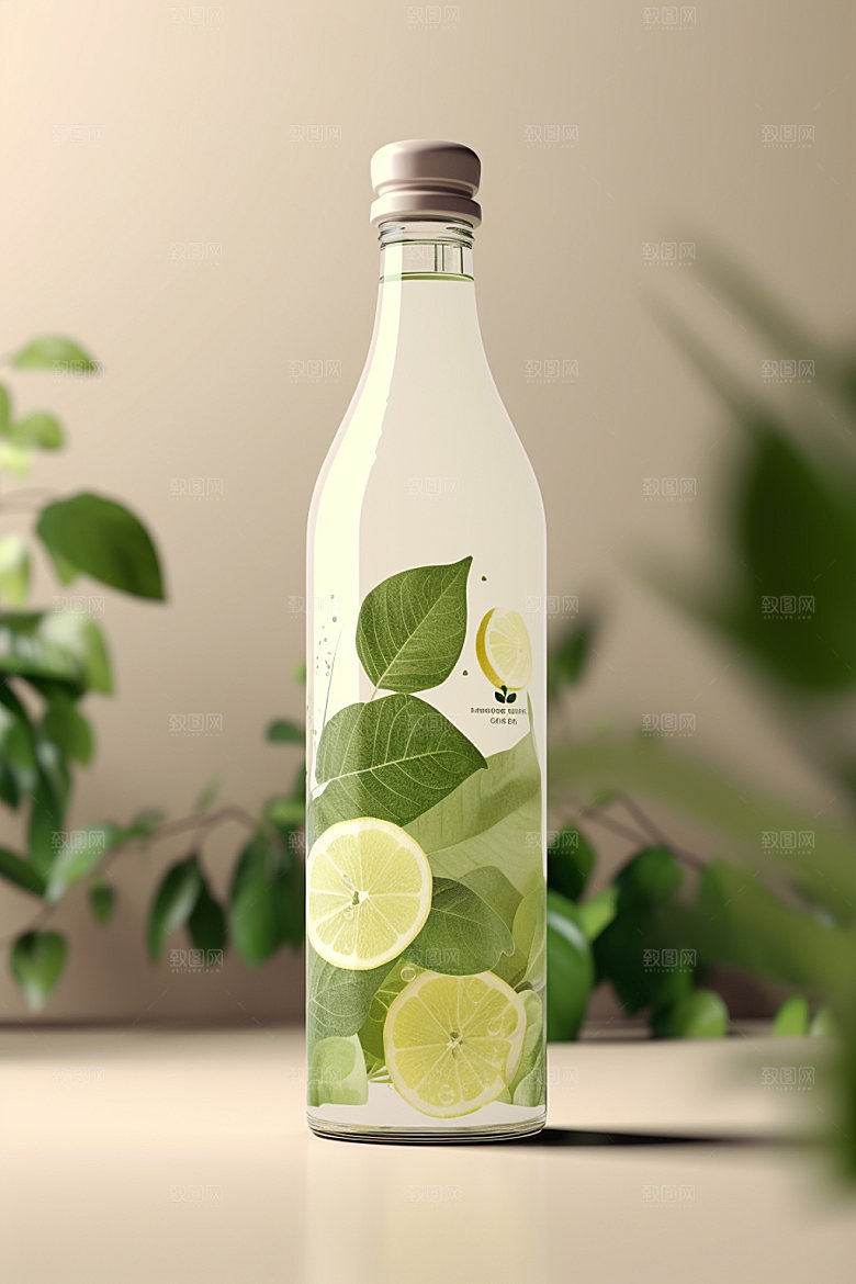 饮料瓶时尚简约模型