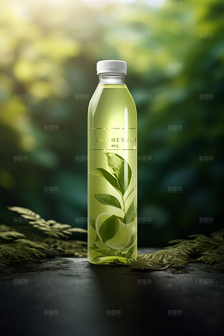 饮料瓶简约现代模型