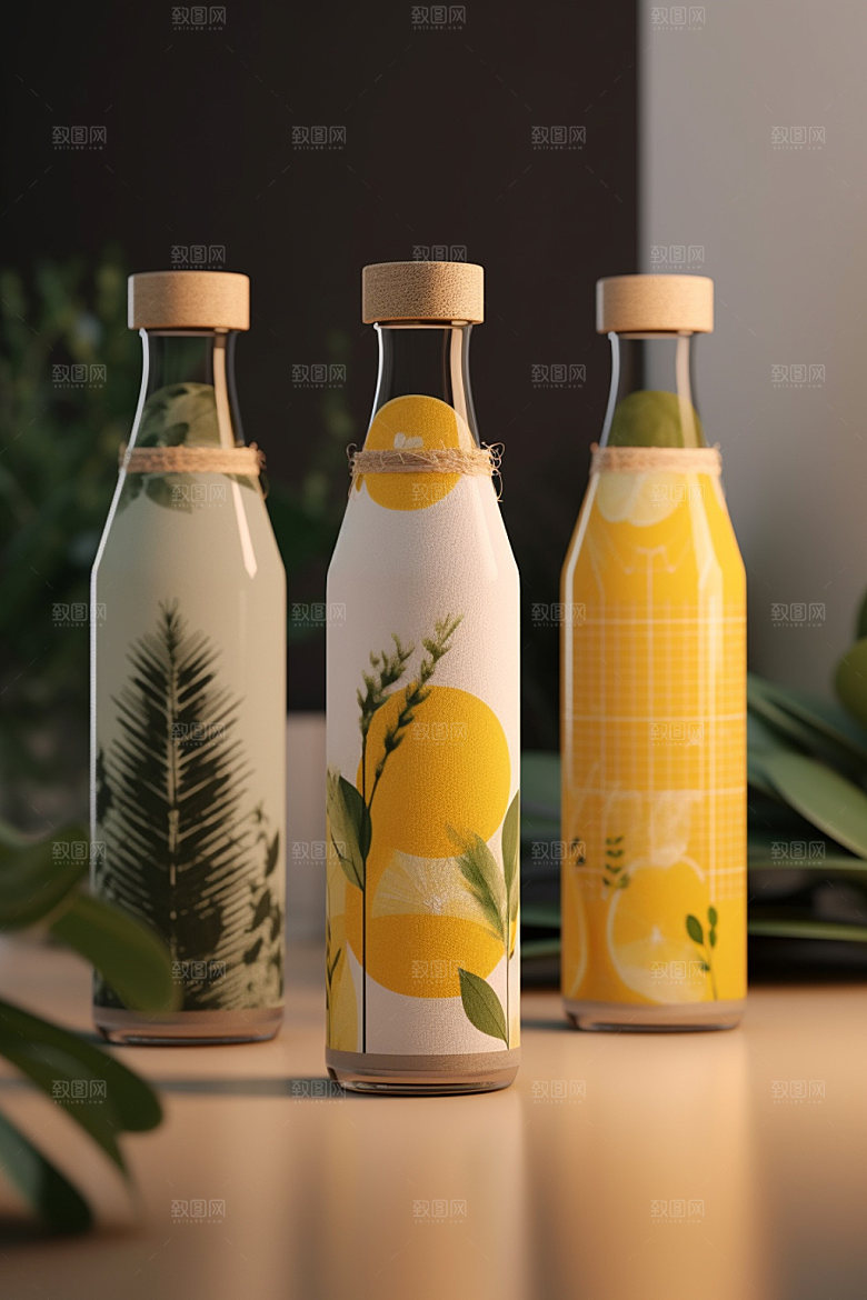 饮料瓶3D包装设计模型