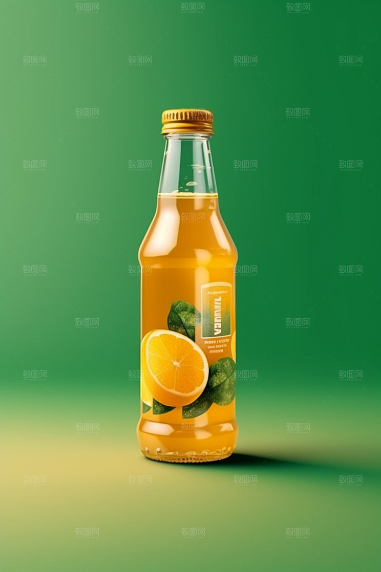 饮料瓶时尚果汁模型