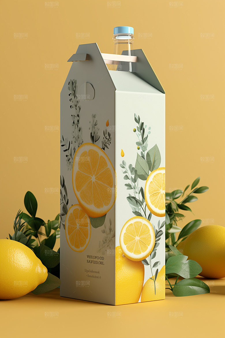 饮料瓶简约现代模型