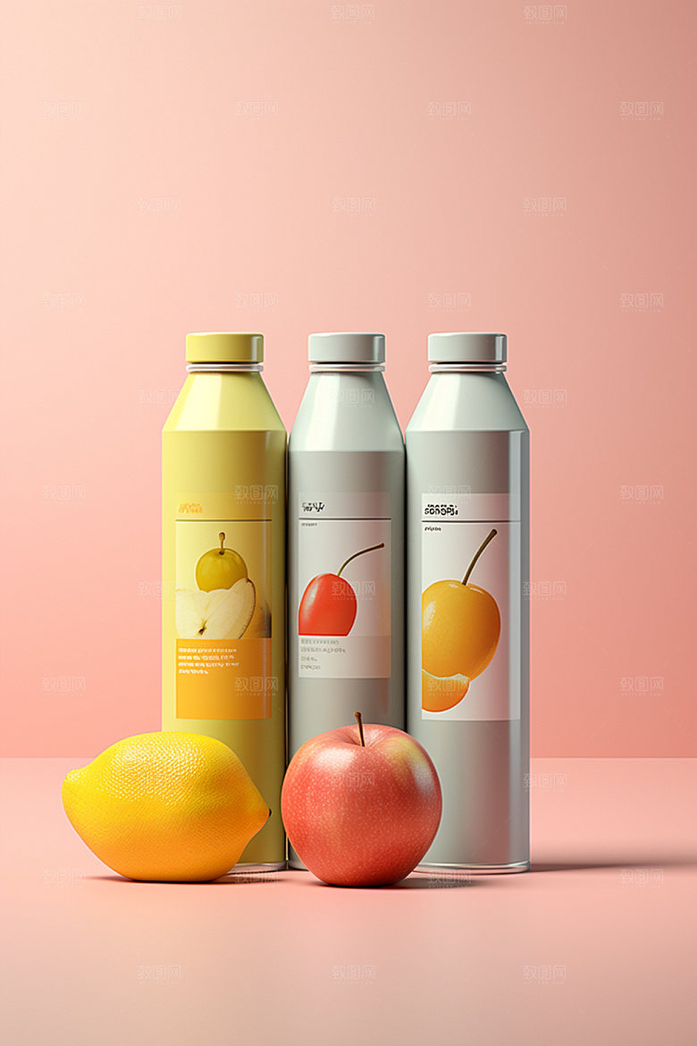 饮料瓶时尚包装设计模型