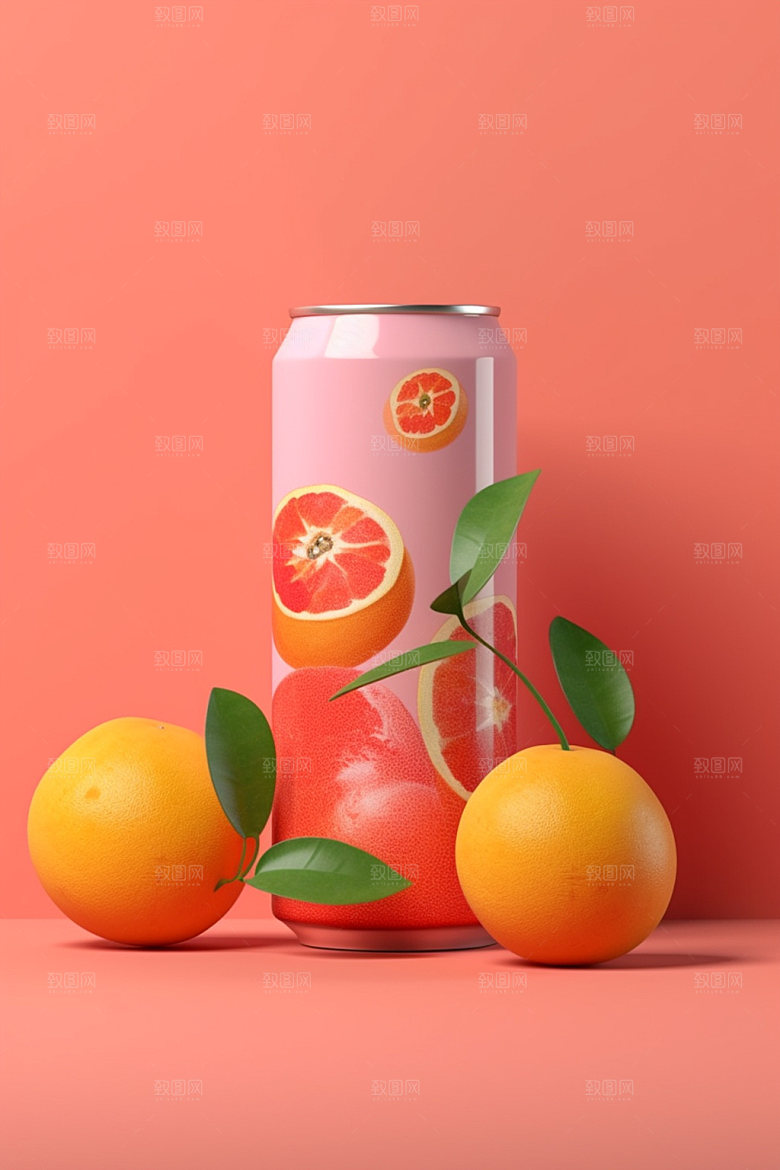 饮料瓶简约时尚模型
