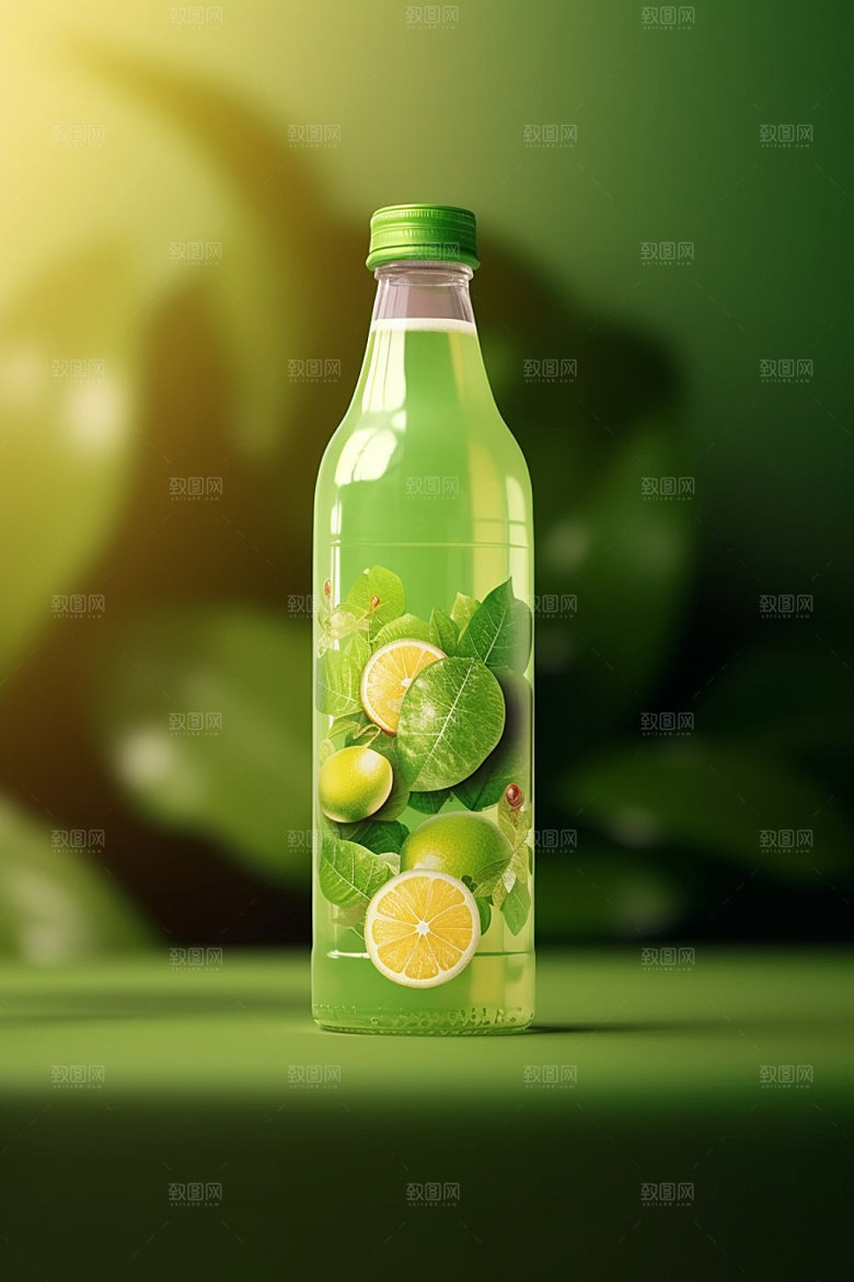 饮料瓶3D时尚模型