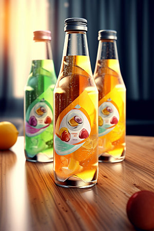 饮料瓶果汁3D模型