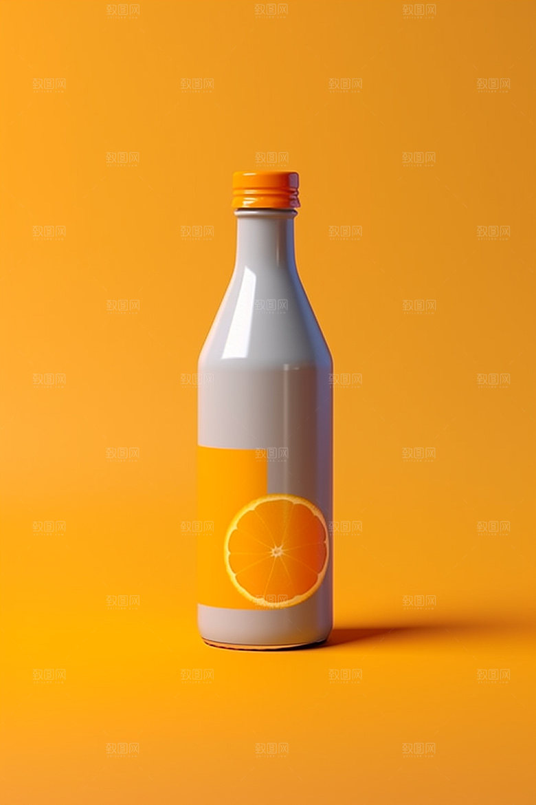 饮料瓶果汁现代模型