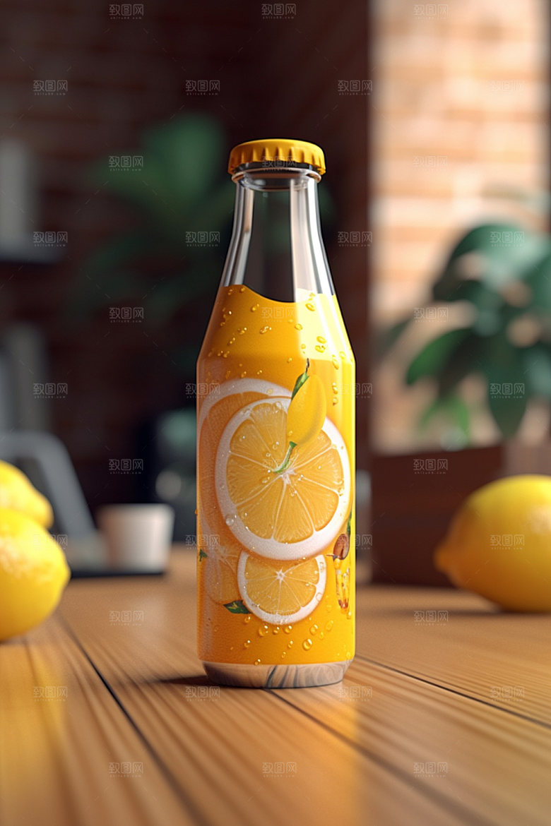 饮料瓶3D现代模型