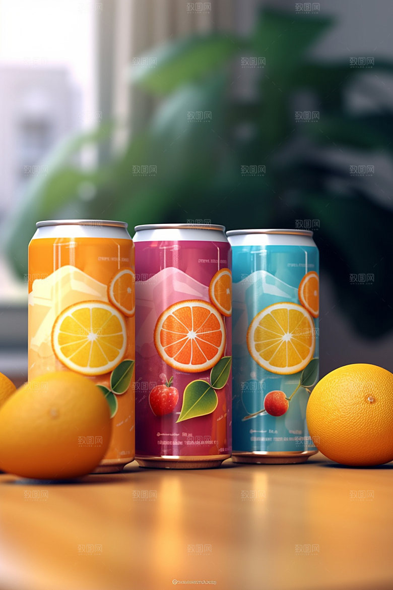 饮料瓶时尚简约模型