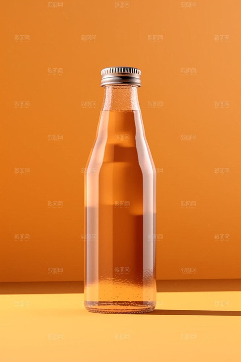 饮料瓶包装设计简约模型