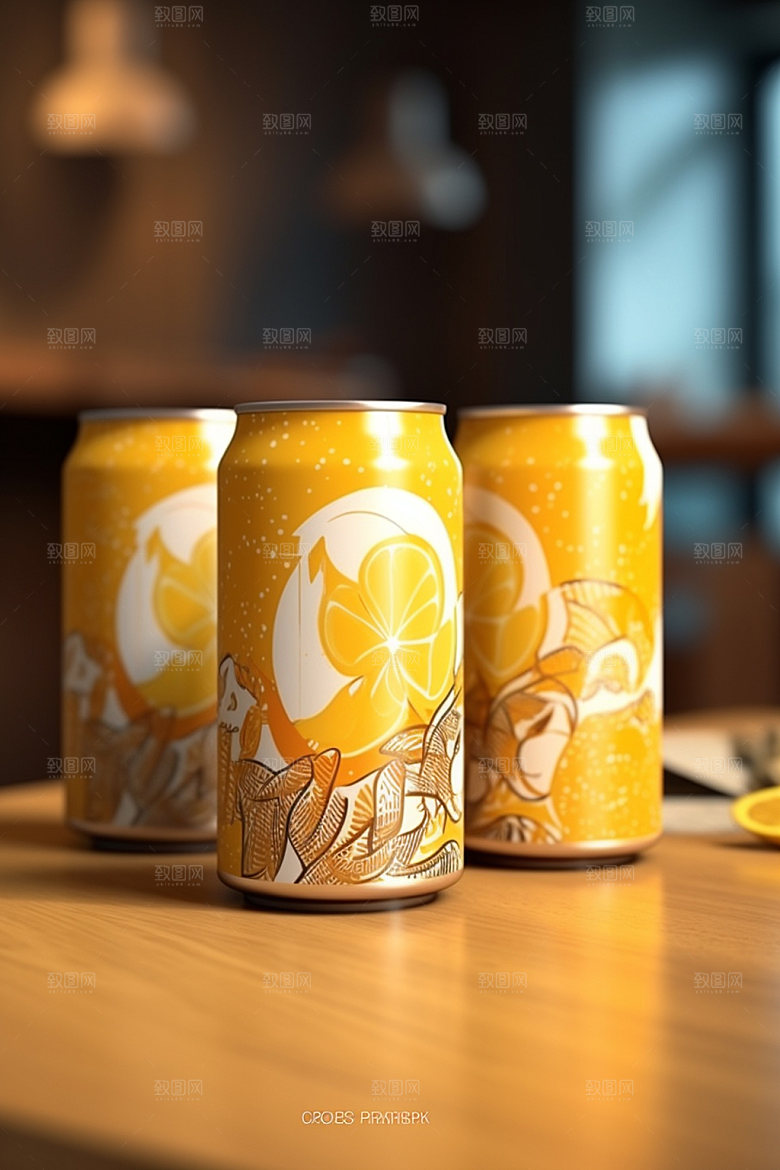 饮料瓶现代果汁模型
