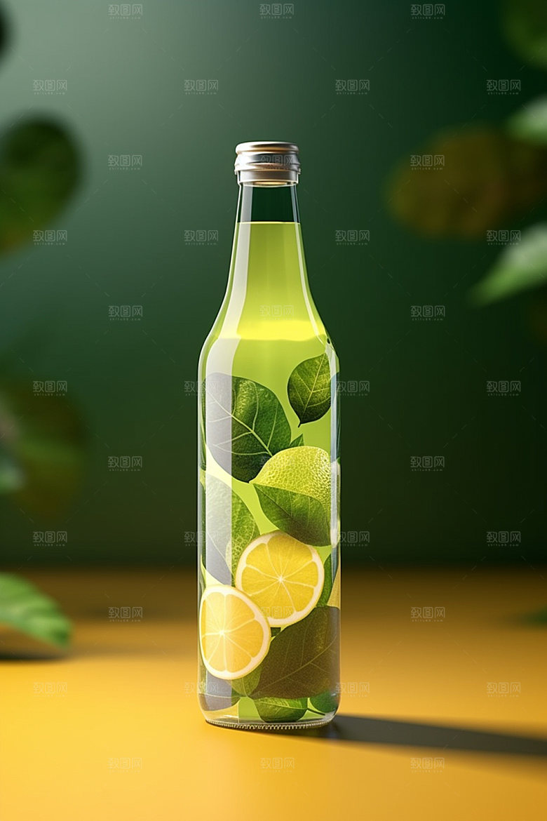 饮料瓶现代包装设计模型