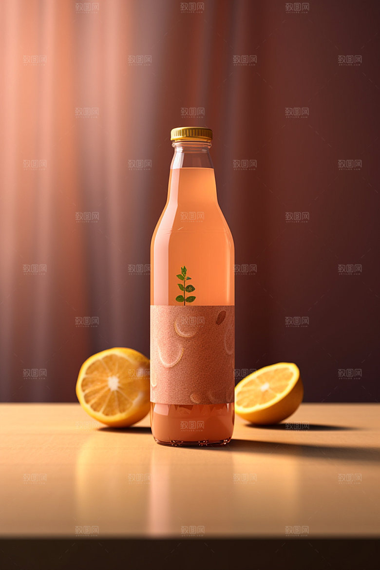 饮料瓶时尚简约模型