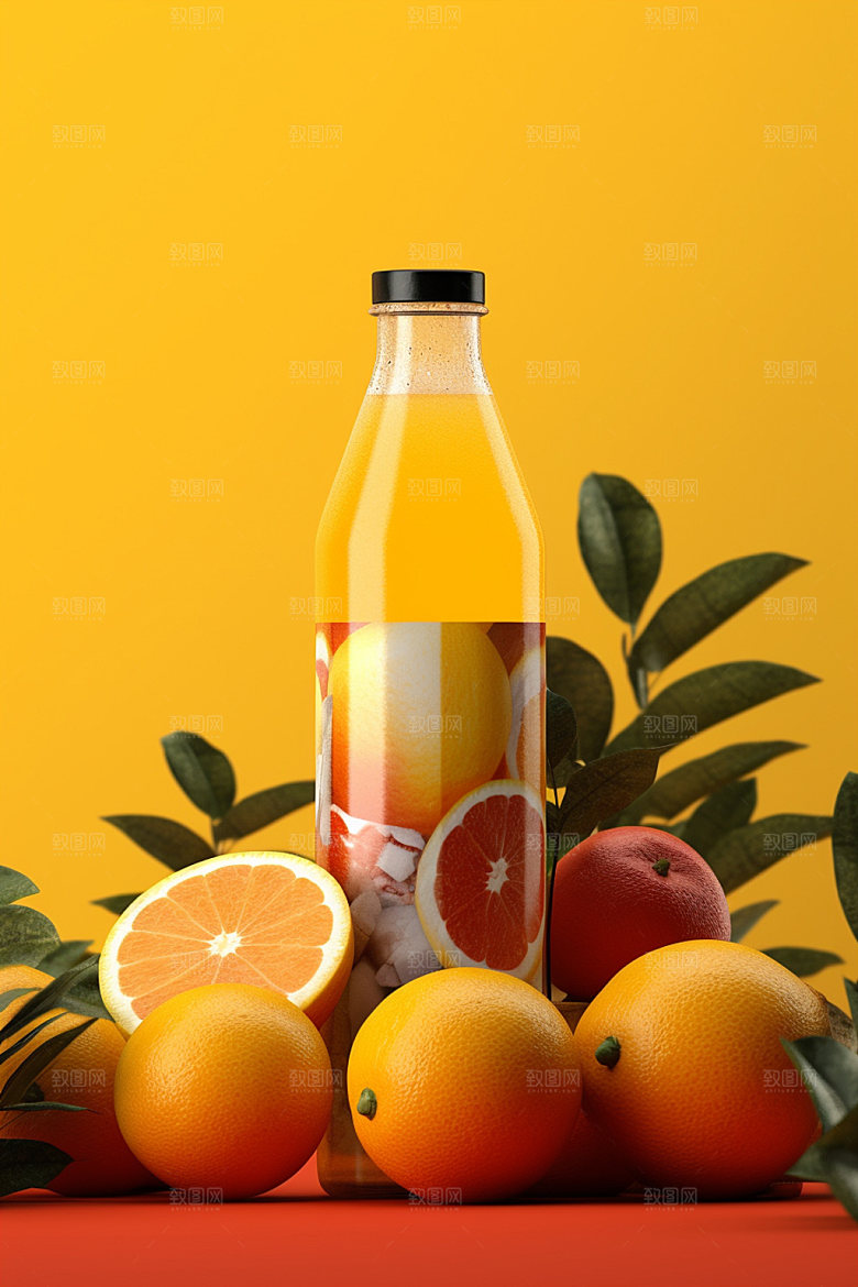 饮料瓶现代简约模型