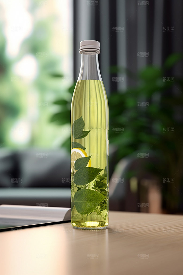 饮料瓶立体现代模型