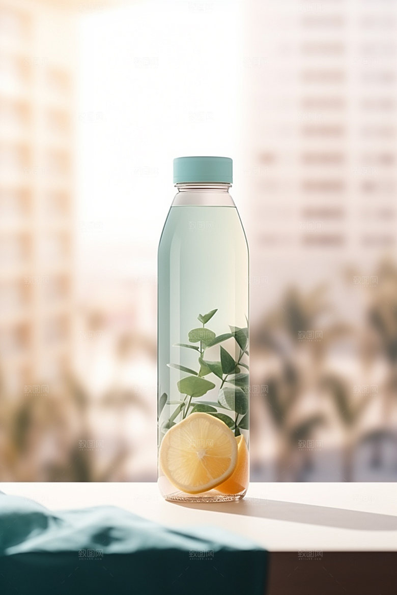 饮料瓶果汁简约模型