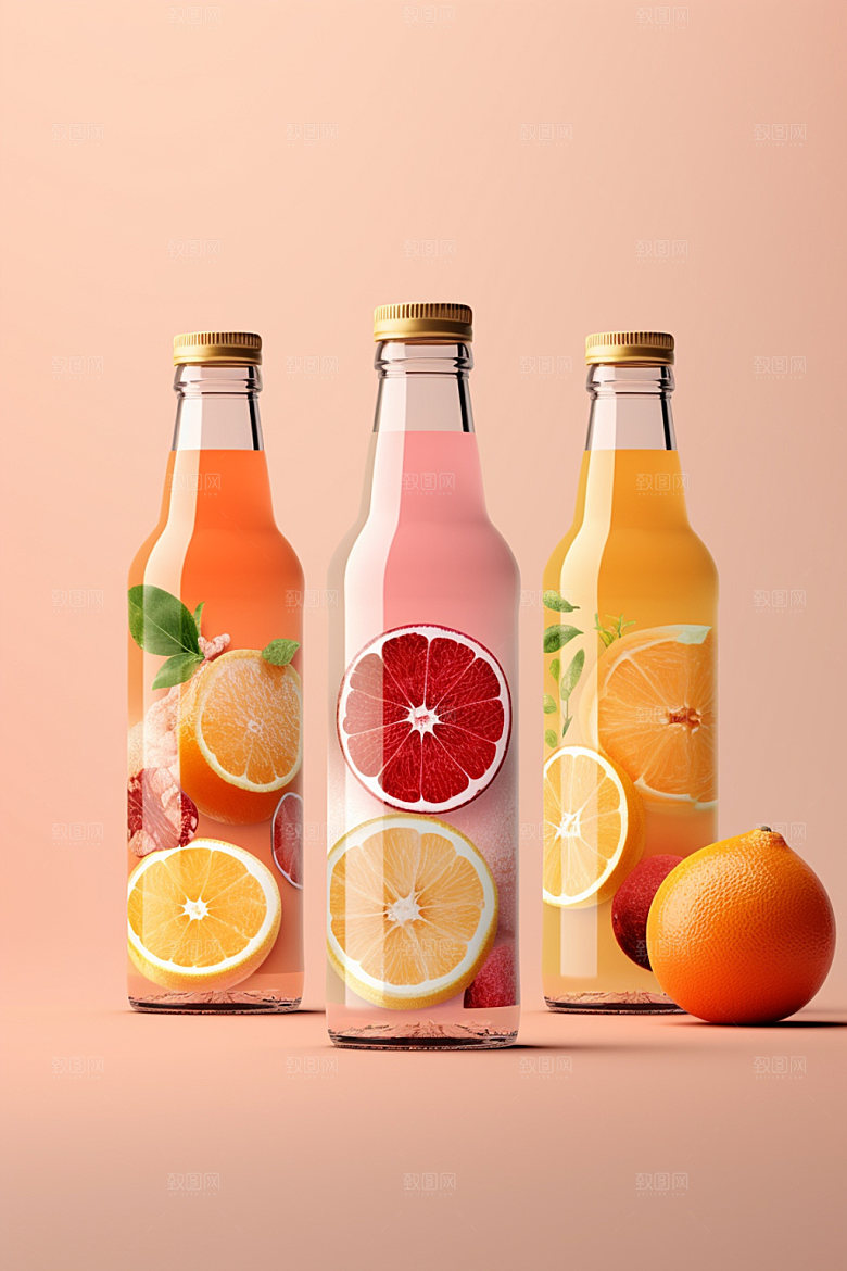 饮料瓶时尚包装设计模型